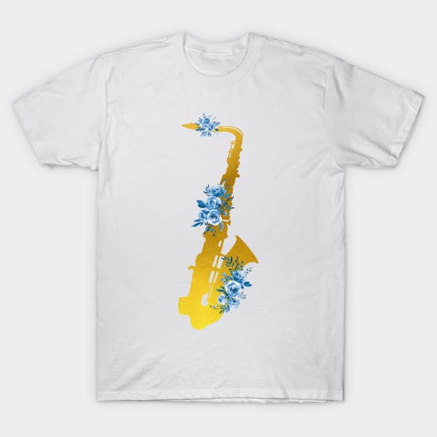 Saxophone T-Shirt by erzebeth